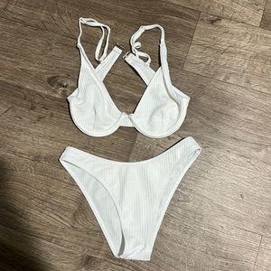 Never worn white bathing suit